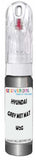 10ml–30ml touch-up kit for Hyundai Veloster chips and scratches, precise colour match to Grey Met Mat W2G