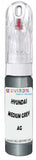 10ml–30ml touch-up kit for Hyundai Excel chips and scratches, precise colour match to Medium Grey Metallic Ag