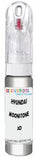 10ml–30ml touch-up kit for Hyundai Santa Fe chips and scratches, precise colour match to Moonstone Silver Metallic 3D