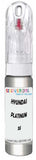 10ml–30ml touch-up kit for Hyundai H1 chips and scratches, precise colour match to Platinum Silver Metallic 5S