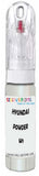 10ml–30ml touch-up kit for Hyundai Santa Fe chips and scratches, precise colour match to Powder White Pearl W1