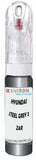 10ml–30ml touch-up kit for Hyundai I30 Coupe chips and scratches, precise colour match to Steel Grey 2 Metallic Zar