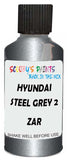 Detail brush applying Grey Metallic to a small door scratch on an Hyundai Ix20, clean OEM finish