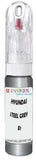 10ml–30ml touch-up kit for Hyundai Santa Fe chips and scratches, precise colour match to Steel Grey Metallic E1