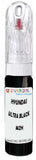 10ml–30ml touch-up kit for Hyundai I10 chips and scratches, precise colour match to Ultra Black Metallic Mzh