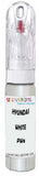 10ml–30ml touch-up kit for Hyundai I40 Kombi chips and scratches, precise colour match to White Crystal Pearl Pw6