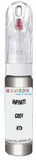 10ml–30ml touch-up kit for Infiniti Qx4 chips and scratches, precise colour match to Grey Kt3