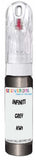 10ml–30ml touch-up kit for Infiniti Qx4 chips and scratches, precise colour match to Grey Kw1