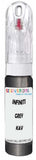 10ml–30ml touch-up kit for Infiniti Qx80 chips and scratches, precise colour match to Grey Metallic Kav