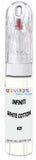 10ml–30ml touch-up kit for Infiniti Q45 chips and scratches, precise colour match to White Cotton 621