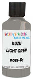Detail brush applying Grey Solid to a small door scratch on an Isuzu Coupe, clean OEM finish