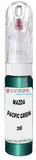 10ml–30ml touch-up kit for Mazda 121 chips and scratches, precise colour match to Pacific Green Metallic 21X