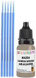 Close-up chip repair on 1999-2010 Mazda B-Series in factory Sandalwood (paint code 21B,Aljaxpd)