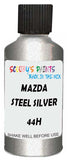 Detail brush applying Silver Metallic to a small door scratch on an Mazda Flair Wagon, clean OEM finish