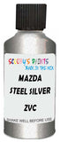 Detail brush applying Silver Metallic to a small door scratch on an Mazda Flair Wagon, clean OEM finish