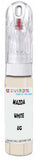 10ml–30ml touch-up kit for Mazda Carol chips and scratches, precise colour match to White Ug