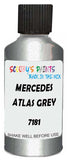 Detail brush applying Grey Metallic to a small door scratch on an Mercedes 250 Sl, clean OEM finish