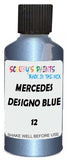 Detail brush applying Blue Metallic to a small door scratch on an Mercedes 250 Sl, clean OEM finish