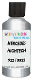 Detail brush applying Silver Metallic to a small door scratch on an Mercedes Aone, clean OEM finish