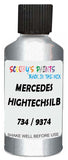 Detail brush applying Silver Metallic to a small door scratch on an Mercedes Aone, clean OEM finish