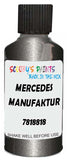 Detail brush applying Grey Metallic to a small door scratch on an Mercedes Agt Coupe, clean OEM finish