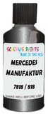 Detail brush applying Grey Metallic to a small door scratch on an Mercedes Aone, clean OEM finish