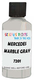 Detail brush applying Grey Solid to a small door scratch on an Mercedes 250 Sl, clean OEM finish