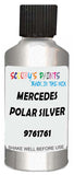 Detail brush applying Silver Metallic to a small door scratch on an Mercedes A-Class, clean OEM finish