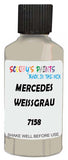 Detail brush applying White Solid to a small door scratch on an Mercedes 190 Sl, clean OEM finish