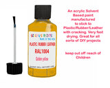 RAL1004 Golden yellow Touch up paint repair, scratches, scuff, chips, damage, fix, window restore, window pvc, upvc