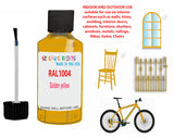 RAL Golden yellow Touch Up Paint For Metal bicycle Frames, Chip Repair,Customisation paints, Bike Colour Ideas, Yellow Cycle Paints