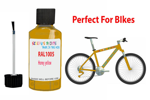 Ral 1005 Honey Yellow Bicycle Frame Acrylic Gold Metal Bike Touch Up Paint