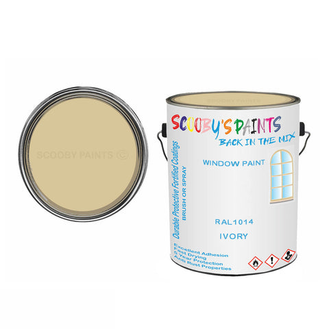 Ivory Ral1014 Window Door Paint Brush Or Spray Pvc Upvc Beige Tin