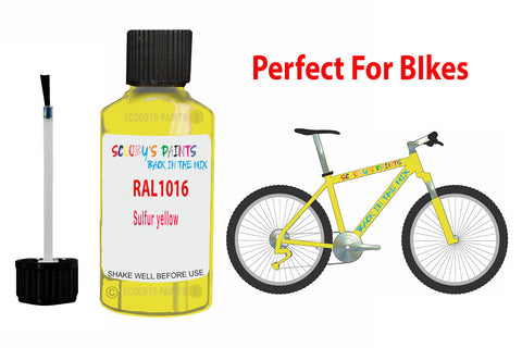 Ral 1016 Sulfur Yellow Bicycle Frame Acrylic Yellow Metal Bike Touch Up Paint