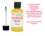 RAL1018 Zinc yellow Touch up paint repair, scratches, scuff, chips, damage, fix, window restore, window pvc, upvc