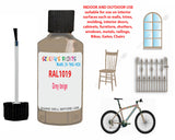 RAL Grey beige Touch Up Paint For Metal bicycle Frames, Chip Repair,Customisation paints, Bike Colour Ideas, beige Cycle Paints