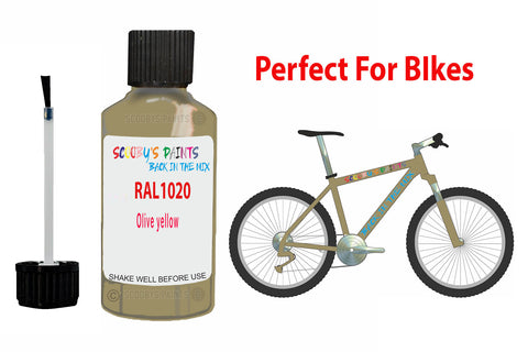 Ral 1020 Olive Yellow Bicycle Frame Acrylic Beige Metal Bike Touch Up Paint