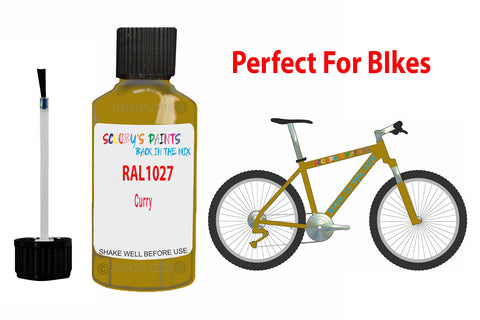 Ral 1027 Curry Bicycle Frame Acrylic Gold Metal Bike Touch Up Paint