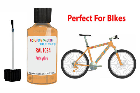 Ral 1034 Pastel Yellow Bicycle Frame Acrylic Orange Metal Bike Touch Up Paint