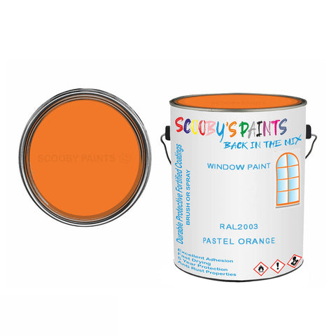 Ral 2003 Pastel Orange For Bicycle Frames Acrylic Orange Metal Bike 250Ml Tin