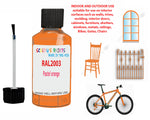 RAL Pastel orange Touch Up Paint For Metal bicycle Frames, Chip Repair,Customisation paints, Bike Colour Ideas, ORANGE Cycle Paints