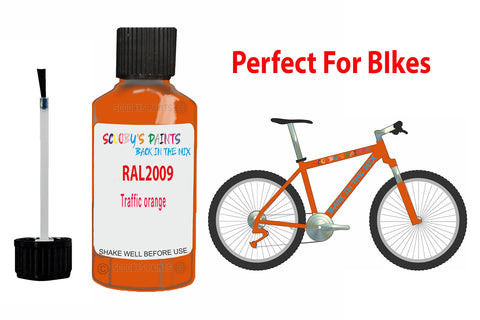 Ral 2009 Traffic Orange Bicycle Frame Acrylic Orange Metal Bike Touch Up Paint