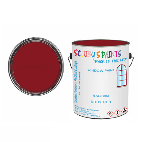 Ral 3003 Ruby Red For Bicycle Frames Acrylic Red Metal Bike 250Ml Tin