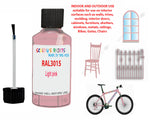 RAL Light pink Touch Up Paint For Metal bicycle Frames, Chip Repair,Customisation paints, Bike Colour Ideas, pink Cycle Paints