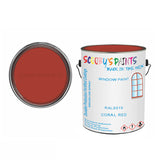 Ral 3016 Coral Red For Bicycle Frames Acrylic Red Metal Bike 250Ml Tin