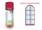 Raspberry red RAL3027 Window and door upvc pvc scratch scuff repar in colour RED gloss, matt, satin spray for windows and doors