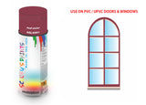 Red violet RAL4002 Window and door upvc pvc scratch scuff repar in colour PURPLE-VIOLET gloss, matt, satin spray for windows and doors