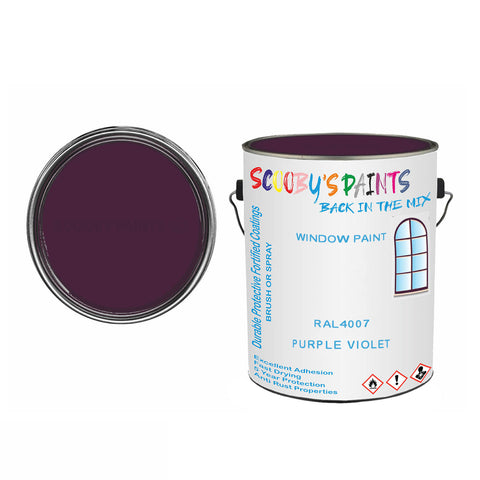 Purple Violet Ral4007 Window Door Paint Brush Or Spray Pvc Upvc Purple-Violet Tin