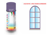 Pearl violet RAL4011 Window and door upvc pvc scratch scuff repar in colour PURPLE-VIOLET gloss, matt, satin spray for windows and doors