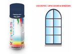 Saphire blue RAL5003 Window and door upvc pvc scratch scuff repar in colour BLUE gloss, matt, satin spray for windows and doors